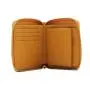 Luxury leather woman wallet custom printing ladies zipper closure clutch wallet