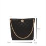 Gelory Customized 2024 Trendy Handbags High Quality PU Leather Women's Bucket Tote Bags Chain Shoulder Bags