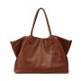 2024 Wholesale Large Genuine Leather Tote Shoulder Bag For Women Luxury With Clutch