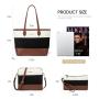 LOVEVOOK 2024 Designer PU Leather Ladies Shoulder Hand bag 3 pcs Luxury Purse and Handbags Set Large Cute Women Tote Bags