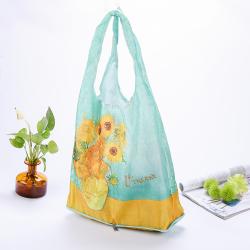 Stock Fold Washable Reusable XL Tote Bags 50 lb Grocery Bag Holder Heavy Polyester Tote Rip stop Eco Friendly Shopping Bag