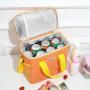 ZR929 Leakproof Insulated Cooler Lunch Tote Bags for Work Bento Box Insulated Messenger Bags Camping Fresh Keeping Handbags