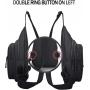 Outdoor Mens Chest Bag Multipurpose Crossbody Shoulder Sling Bag for Travel and Hiking with recharge connector