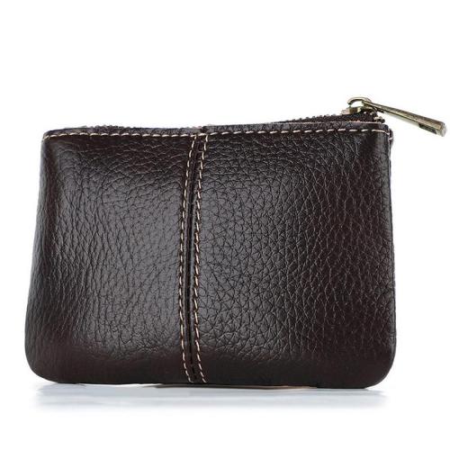 ZWY276 Men Lychee Print Genuine Leather Coin Purse Wholesale Multi-card Lightweight Card Case New Business Student Money Clip