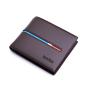 ZR194 New Men's PU Short Wallet Korean Version Horizontal Ribbon Contrast Fashion Student Wallet Wholesale