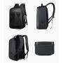 ZWY231 Hot Sale Hard Shell Men USB Laptop Backpack ABS Laser Diamond Lattice Business Shoulder Bag Student Cool Gaming Backpack
