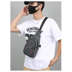 ZR561 Hot Selling Chest Bag Men New Waterproof Shoulder Bag Sports Travel Crossbody Bag Leisure Solid Color Oxford Cloth Satchel