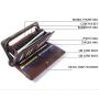 OEM097 Men Wallets Classic Long Purse Card Holder Carteira Male partmon Hasp Large Capacity Luxury Men Clutch Wallet