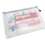 Gelory China Sale Multi-color Custom Mesh Zipper Pouch Document Bag Waterproof Zip File Folders