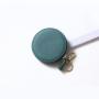 2024 Custom Jacquard Genuine Leather Mini Coin Purse For Women Round Pouch Bag