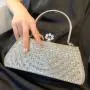 Lady Evening Handbags Designer Fashion Luxury Crystal Evening Purse Elegant Rhinestone Party Clutch sac tendance 2024