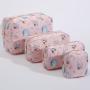 Low MOQ Stock Women Fashion Printed Leopard Makeup Bag Cosmetic Zipper Bag