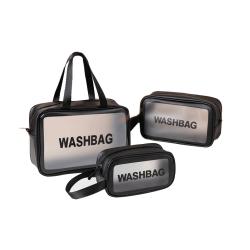Travel Transparent Cosmetic Bag PVC Women Zipper Clear Makeup Bags Beauty Case Make Up Organizer Storage Bath Toiletry Wash Bag