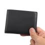 Wholesale designer men's leather wallet card holder oil waxed leather men front pocket wallet