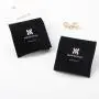 Customized Small Gift Bag Black Luxury Velvet Envelope Jewelry Pouch Envelope Perfume Packaging Bag