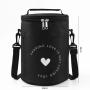 Trending Hot Products Adjustable Shoulder Strap Round Insulated Double Zipper Lunch Case Bag