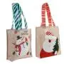 HR089 New Christmas Handheld Gift Bag Lovely Cloth Cartoon Elderly Snowman Gift Bag Candy Apple Christmas Lightweight Handbag