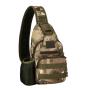 USB Charging Chest Bag Unisex Cycling Sports Bag with Water Bottle One Shoulder Casual Backpack Zipper Closure