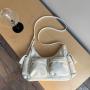 South Korea's new large-capacity shoulder bag female all-match niche retro green ins style Flap soft PU multi-pocket messenger b