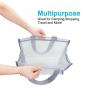 Gelory 2024 Large Reusable Mesh Grocery Beach Bags Heavy Duty Washable Large Grocery Shopping Bags Foldable Travel Gym