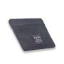 Fashion front pocket RFID Blocking Canvas credit card wallet custom logo card holder
