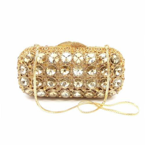 2024 Custom Crystal Evening Cross Body Bag For Women Luxury Rhinestone Clutch
