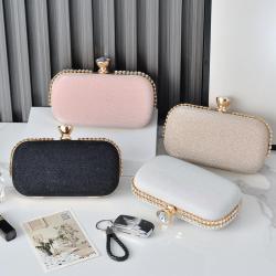 European Wedding Diamond Evening Clutch Bags Hot Sale Four Colors Crystal Clutch Bags For Ladies sac tendance 2024