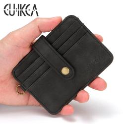CUIKCA Card Wallet Leather Cover Hasp Metal Wallet Fashion Japan Business Oem Style Pattern Pcs