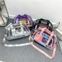 Transparent travel bag large capacity PVC travel bag fitness storage transparent  beach bag