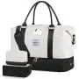 LOVEVOOK new 3  in 1 large capacity combination diamond quilted designer carry on overnight luggage travel duffel gym bags
