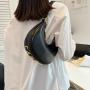 Summer New Style Fashion High Sense Single Shoulder Bag Letter Chain Pleated High Quality Armpit Bag Popular Borsa Dumplings Bag