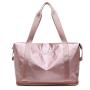Custom large capacity women gym waterproof travel organizer sports duffel tote bags with shoe compartment