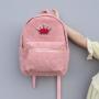 Keymay Personalized Girl Children Schoolbag Winter Travel Rucksack Mini Fleece Plush Backpack Fluffy Teddy Backpack