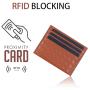 Personalized Slim Minimalist Leather Card Holder Wallet Genuine Leather Front Pocket Wallet Slim Minimalist Credit Card Holder