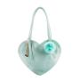Custom ita bag heart shape ita backpack with printing convertible crossbody shoulder bag