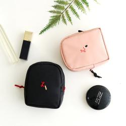 New Japanese And Korean Lipstick Cosmetic Bag Portable Stereo Lipstick Lip Gloss Mini Cosmetic Bag
