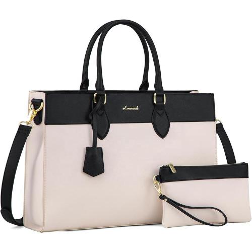 LOVEVOOK 2024 new Large Waterproof Leather Computer Briefcase for Office shoulder crossbody bags women Laptop tote handbags