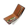 High quality top grain leather men wallet slim purse in classic big brand pebble pattern