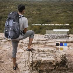 XL079 50L Professional Waterproof Oxford Fabric Outdoor Camping Hiking Backpack Sports Travel Lightweight Shoulder Bag Backpack