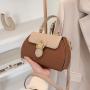 French Niche 2022 New Style Fashion Ladies Handbags Hot Selling Retro Simple Single Shoulder Bag Contrast Color High Sense Bag
