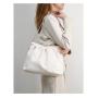 Large capacity soft leather tote bags fashion silver handbag sling bag luxury handbags for women