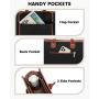 LOVEVOOK 2pcs New Style 15.6 in Lightweight PU Canvas Laptop Tote Bag Shoulder Messenger Bag for Business Work Tote for women