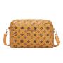 High Quality Triple Zipper Camera Bag 2024 Large Capacity Convenient Cosmetic Storage Bag Korean Fashion Embroidery Shoulder Bag