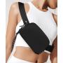 Wholesale unisex smell proof nylon fanny pack everywhere belt bag men fashion small sport crossbody waist bag for woman