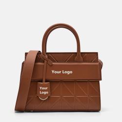 Elegant Vegan Leather Luxury Style Handbags For Women High Quality Ladies Hand Bags Diamond Pattern Custom Womens Tote Bags