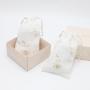 Custom Embroidery Printed Pouch Gift Master Maternity Cloth Pouch Gauze Cotton Birth Gift Soft Muslin Cotton Bag