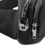 Odorless Lockable Waist Pack No Smell Fanny Pack with Carbon Lined Hide Smelly Pouch in Black