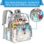 Custom Durable Clear Backpack School Work Stadium Security Travel See Through Backpacks Transparent Clear Large SchoolBag