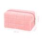 Travel Storage Bag Portable Large Capacity Bag short fiber Pure Color Makeup Bag Fashion Cute Zipper Pillow Pencil Case