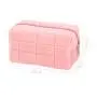 Travel Storage Bag Portable Large Capacity Bag short fiber Pure Color Makeup Bag Fashion Cute Zipper Pillow Pencil Case